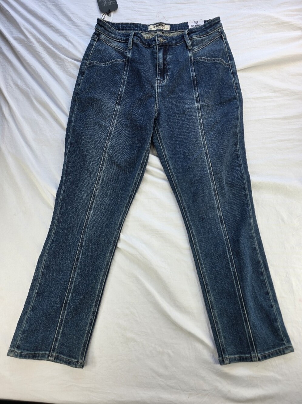 Rock & Roll Denim Womens 33x27 High Rise Straight Cropped Stretch NEW!